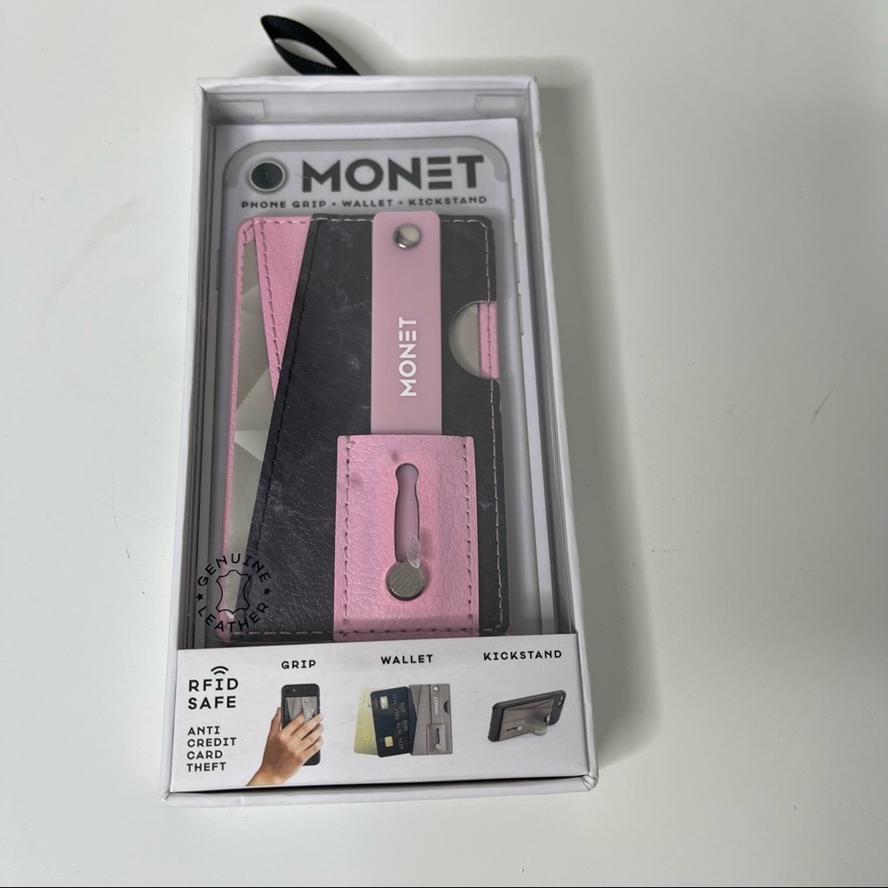 Monet phone grip-wallet-kickstand